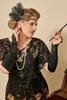 Load image into Gallery viewer, Black Six Pieces Wrap Headpiece 1920s Accessories Set