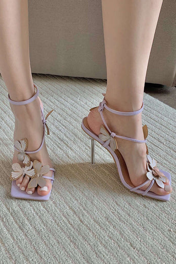 Cross Strap Butterfly Stiletto High Heel