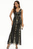 Load image into Gallery viewer, Sequin V-neck Sheath Long Formal Dress