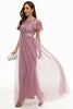 Load image into Gallery viewer, Sequins Tulle Mother of Bride Dress