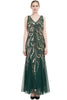 Load image into Gallery viewer, Sequins Tulle Sleeveless Mother of Bride Dress