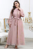 Load image into Gallery viewer, Plus Size Pink Mother of The Bride Dress with Sleeves