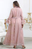 Load image into Gallery viewer, Plus Size Pink Mother of The Bride Dress with Sleeves