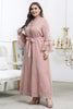 Load image into Gallery viewer, Plus Size Pink Mother of The Bride Dress with Sleeves