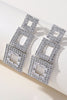 Load image into Gallery viewer, Rhinestones Geometric Patchwork Square Earrings