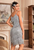 Load image into Gallery viewer, Golden Spaghetti Straps Fringed Roaring 20s Great Gatsby Dress