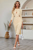 Load image into Gallery viewer, Apricot Cutout Bodycon Party Dress With Slit