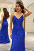 Load image into Gallery viewer, Royal Blue Mermaid Long Formal Dress With Appliques