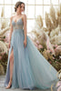 Load image into Gallery viewer, Lavender Tulle A-line Formal Dress with Beading