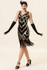 Load image into Gallery viewer, V Neck Silver Sequins 1920s Flapper Dress with Tassel