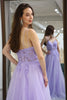 Load image into Gallery viewer, Light Purple A Line Long Formal Dress With Appliques