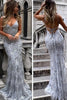 Load image into Gallery viewer, Beaded Backless Spaghetti Straps Formal Dress