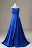 Load image into Gallery viewer, Royal Blue Halter Backless A Line Formal Dress