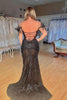 Load image into Gallery viewer, Lavender Appliques Mermaid Formal Dress with Feathers