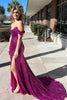 Load image into Gallery viewer, Plus Size Golden Off Shoulder Mermaid Formal Dress with Slit