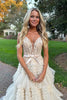 Load image into Gallery viewer, Lavender Off Shoulder Tiered Formal Dress with Lace