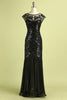 Load image into Gallery viewer, Red&amp;Black 1920s Flapper Glitter Dresses