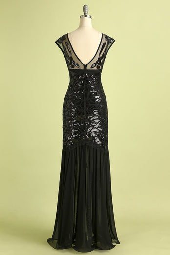 Green 1920s Sequined Flapper Dress