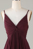 Load image into Gallery viewer, A-Line Sleeveless Cabernet Bridesmaid Dress