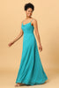 Load image into Gallery viewer, Jade Sheath Spaghetti Straps Long Chiffon Bridesmaid Dress