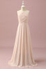 Load image into Gallery viewer, Ivory Halter A-Line Chiffon Junior Bridesmaid Dress