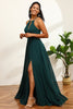 Load image into Gallery viewer, Pine Halter Sleeveless Bridesmaid Dress