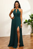 Load image into Gallery viewer, Pine Halter Sleeveless Bridesmaid Dress