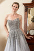 Load image into Gallery viewer, Grey Beading Sparkly Mother of Bride Dress