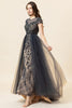 Load image into Gallery viewer, Sparkly Dark Grey Beaded Long Formal Dress