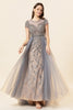 Load image into Gallery viewer, Sparkly Dark Grey Beaded Long Formal Dress