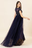 Load image into Gallery viewer, Sparkly Dark Grey Beaded Long Formal Dress