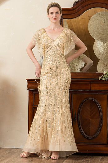 Beading Mermaid Mother of Bride Dress