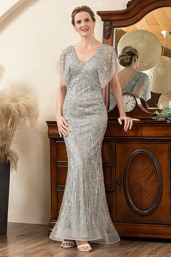 Beading Mermaid Mother of Bride Dress