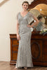 Load image into Gallery viewer, Beading Mermaid Mother of Bride Dress