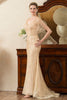 Load image into Gallery viewer, Beading V-neck Glitter Mermaid Mother of Bride Dress