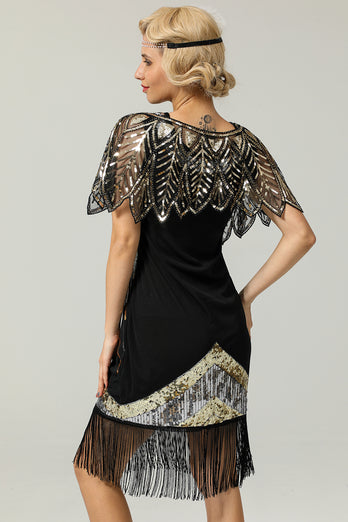 Sequin Glitter 1920s Cape