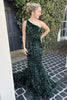 Load image into Gallery viewer, Burgundy Mermaid Sequins Long Formal Dress