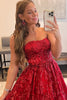 Load image into Gallery viewer, Sparkly Red Long Formal Dress with Pockets