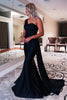 Load image into Gallery viewer, Black One Shoulder Mermaid Formal Dress