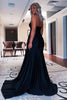 Load image into Gallery viewer, Black One Shoulder Mermaid Formal Dress