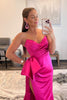 Load image into Gallery viewer, Sweetheart Hot Pink Long Formal Dress with Split Front