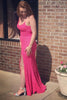 Load image into Gallery viewer, Mermaid Sparkly Pink Sequins Long Formal Dress with Slit