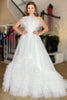 Load image into Gallery viewer, Tulle Strapless White Long Formal Dress