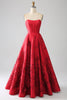 Load image into Gallery viewer, Elegant Princess A-Line Strapless Dark Red Long Formal Dress with 3D Flowers