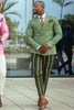 Load image into Gallery viewer, Green Wide Peak Lapel Prom Blazer for Men