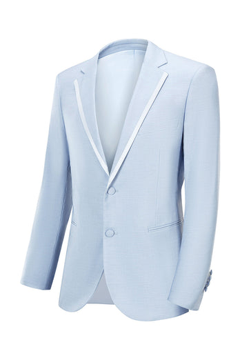 Light Grey Notched Lapel Men's 2-Piece Prom Party Suits