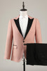 Load image into Gallery viewer, Peak Lapel Blush 2 Piece Men&#39;s Prom Suits