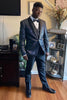 Load image into Gallery viewer, Sparkly Black 3 Piece Shawl Lapel Men&#39;s Formal Suits