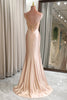 Load image into Gallery viewer, Champagne Mermaid Backless Long Formal Dress