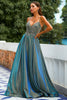 Load image into Gallery viewer, Glitter Dark Grey Spaghetti Straps Long Formal Dress